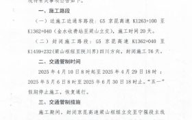 @漢中人注意啦！京昆高速漢寧段施工公告縮略圖